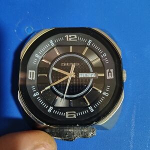 DIESEL Black and Silver "WATCH FACE"